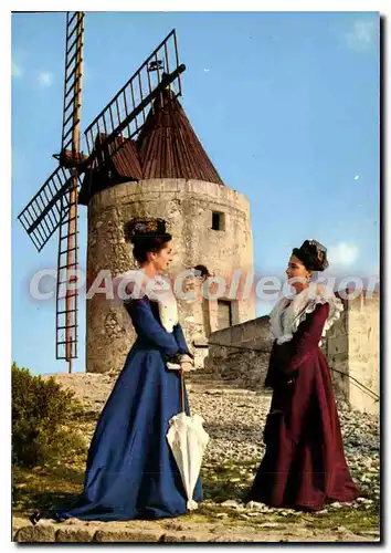 Cartes postales moderne En Provence Fontvieille Arlesiennes Au Moulin d'Alphonse Daudet