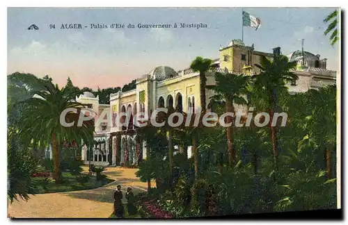 Cartes postales Alger Palais D'Ete Du Gouverneur A Mustapha