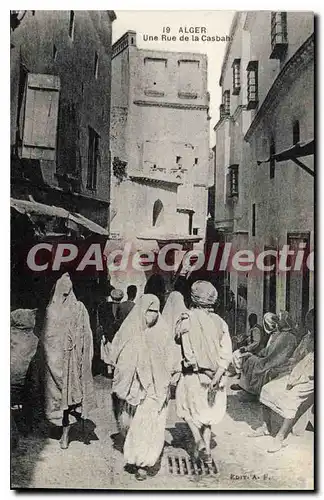 Cartes postales Alger Une Rue De La Casbah