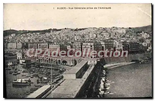 Cartes postales Alger Vue Generale Prise De I'Amiraute