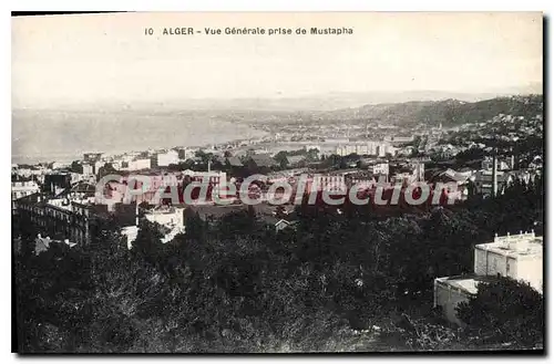 Cartes postales Alger Vue Generale Prise De Mustapha
