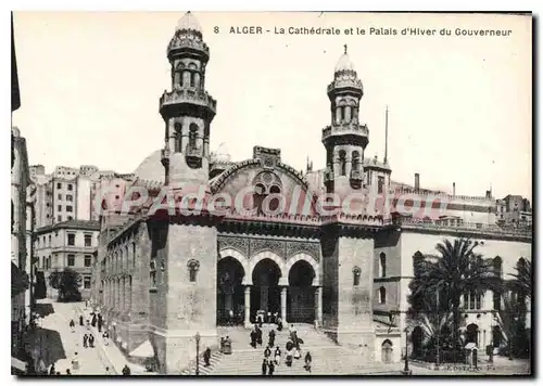 Ansichtskarte AK Alger La Cath�drale Et Le Palais D'Hiver Du Gouverneur