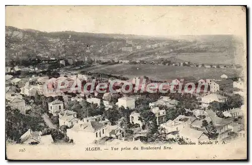 Cartes postales Alger Vue Prise Du Boulevard Bru