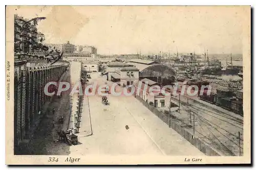 Cartes postales Alger La Gare