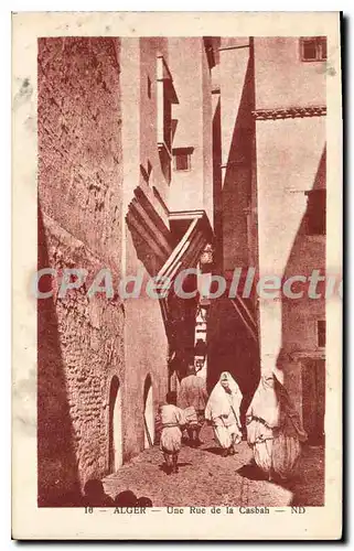 Cartes postales Alger Une Rue De la Casbah