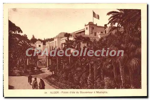 Cartes postales Alger Palais D'Ete Du Gouverneur Mustapha