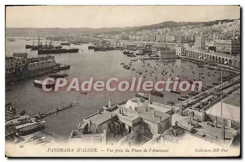 Ansichtskarte AK Panorama D'Alger Vue Prise Du Phare De I'Amiraute