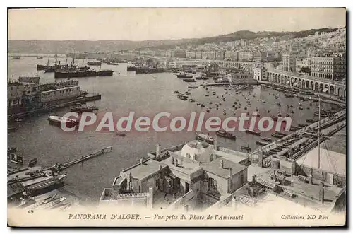 Cartes postales Panorama D'Alger Vue Prise Du Phare De I'Amiraute