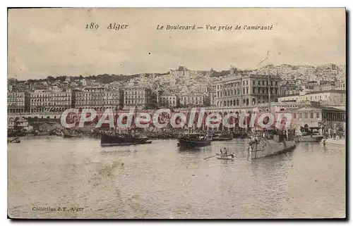 Ansichtskarte AK Alger Le Boulevard Vue Prise De I'Amiraute