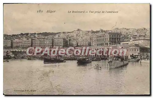 Cartes postales Alger Le Boulevard Vue Prise De I'Amiraute