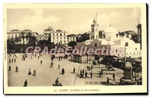 Cartes postales Alger La Place Du Gouvernement