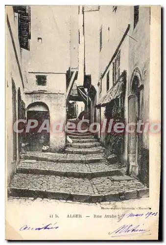 Cartes postales Alger Rue Arabe