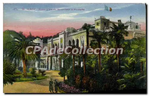 Cartes postales Alger Palais D'Ete Du Gouverneur � Mustapha