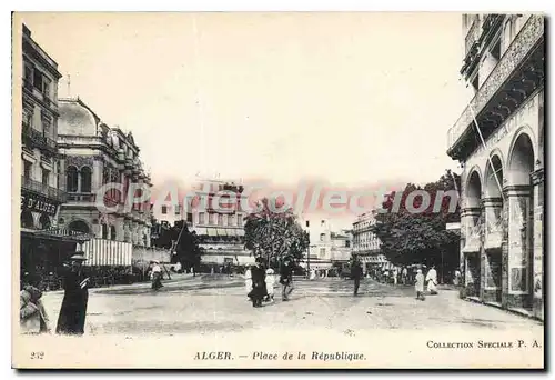 Cartes postales Alger Place De La Republique