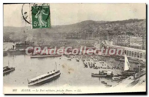 Cartes postales Alger Le Port Militaire Pris Du Phare
