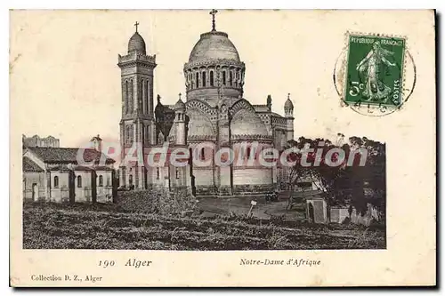 Cartes postales Alger Notre Dame D'Afrique