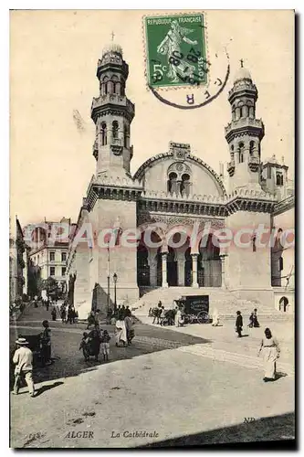Cartes postales Alger La Cathedrale