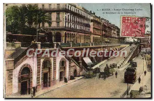 Cartes postales Alger Rampe Chasseloup Laubat