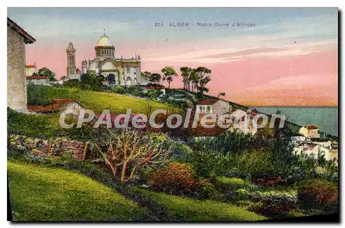Cartes postales Alger Notre Dame D'Afrique
