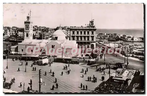 Cartes postales Alger Place Du Gouvernement Mosquee Djama Djedid