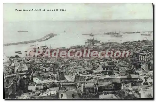 Cartes postales Alger Et Vue De La Rade Panorama
