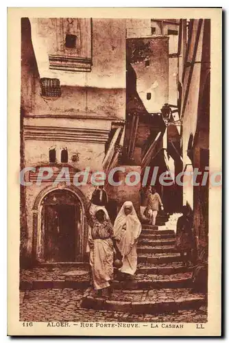 Cartes postales Alger Rue Porte Neuve La Casbah