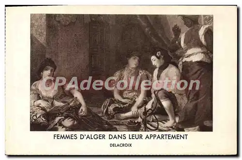 Cartes postales Alger femmes d'Alger Dans Leur Appartement DELACROIX