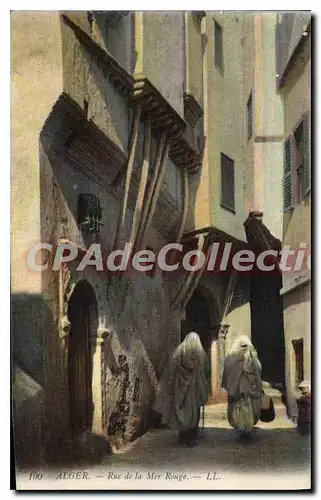 Cartes postales Alger Rue De La Mer Rouge