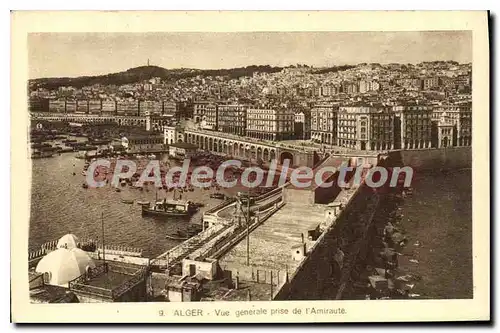 Cartes postales Alger Vue Generale Prise De I'Amiraute