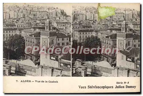 Ansichtskarte AK Alger Vue De La Casbah vue st�r�oscopique