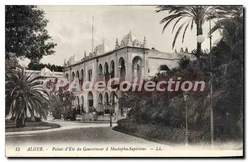 Cartes postales Alger Palais D'Ete Du Gouverneur A Mustapha Superieur