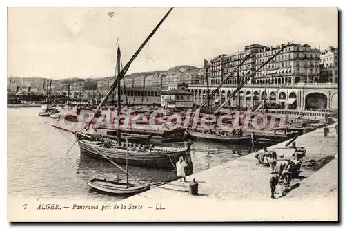 Cartes postales Alger Panorama Pris De La Sante