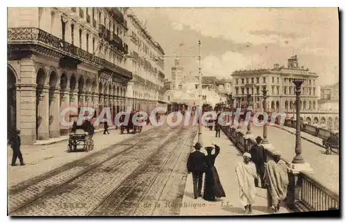 Cartes postales Alger boulevard de la R�publique