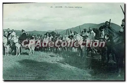 Cartes postales Alger Un Goum Indigene