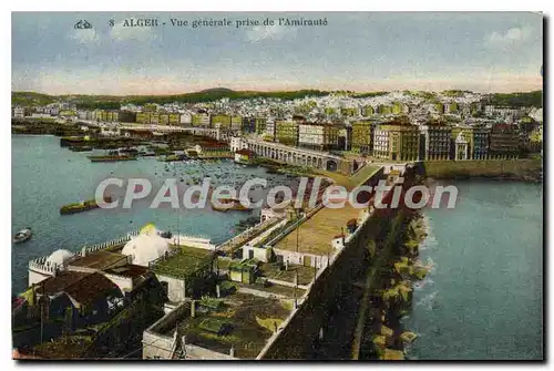 Cartes postales Alger Vue Generale Prise De I'Amiraute