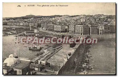 Cartes postales Alger Vue Generale Prise De I'Amiraute