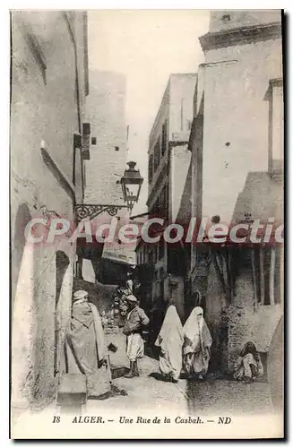 Cartes postales Alger Un Rue De La Casbah