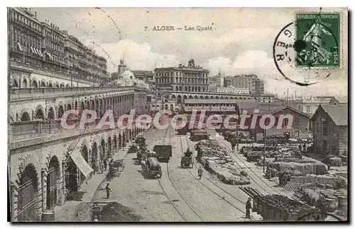 Cartes postales Alger Les Quais