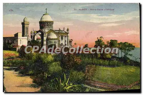 Cartes postales Alger Notre Dame D'Afrique