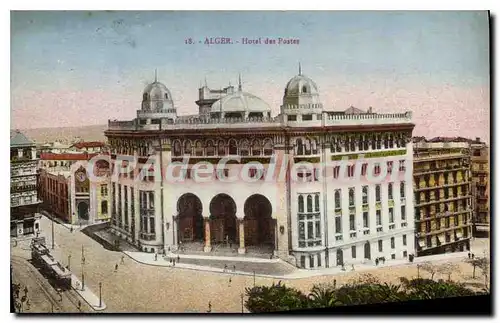 Cartes postales Alger Hotel Des Postes