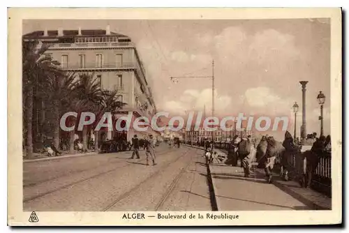 Cartes postales Alger Boulevard De la Republique