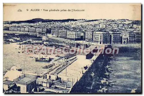 Cartes postales Alger Vue Generale Prise De I'Amiraute