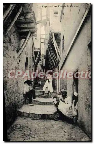 Cartes postales Alger Une Rue De la Casbah