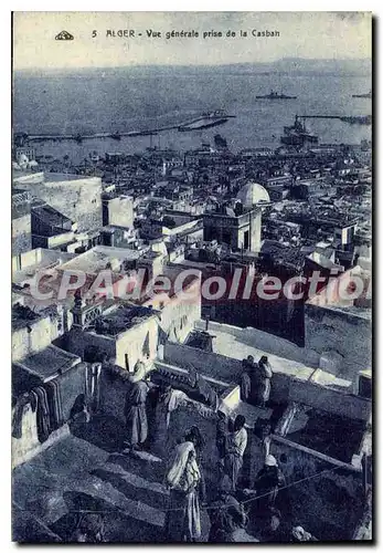 Cartes postales Alger Vue Generale Prise De la Casbah