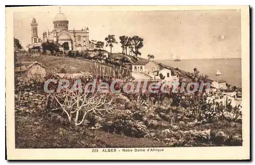 Cartes postales Alger Notre Dame D'Afrique