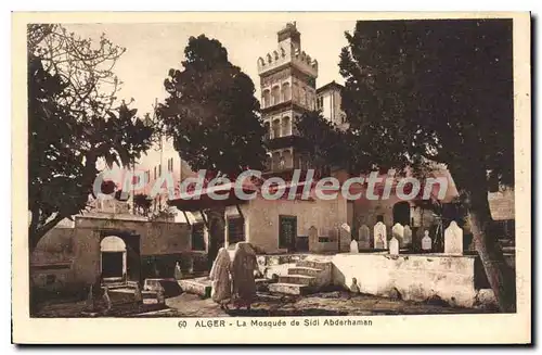 Cartes postales Alger La Mosquee De Sidi Abdarhaman