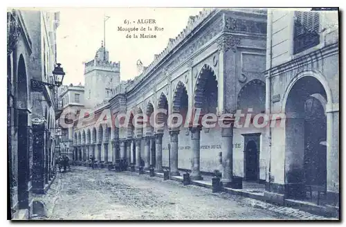 Cartes postales Alger Mosquee De la Rue De La Marine
