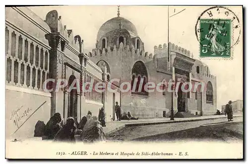 Ansichtskarte AK Alger La Medersa Et Mosquee De Sidi Abderbaman