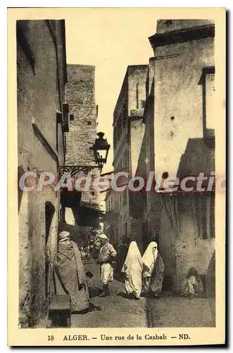 Cartes postales Alger Une Rue De La Casbah