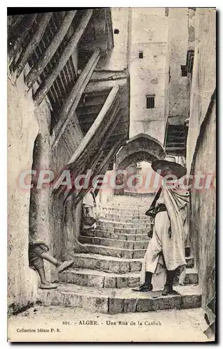 Cartes postales Alger Une Rue De La Casbah
